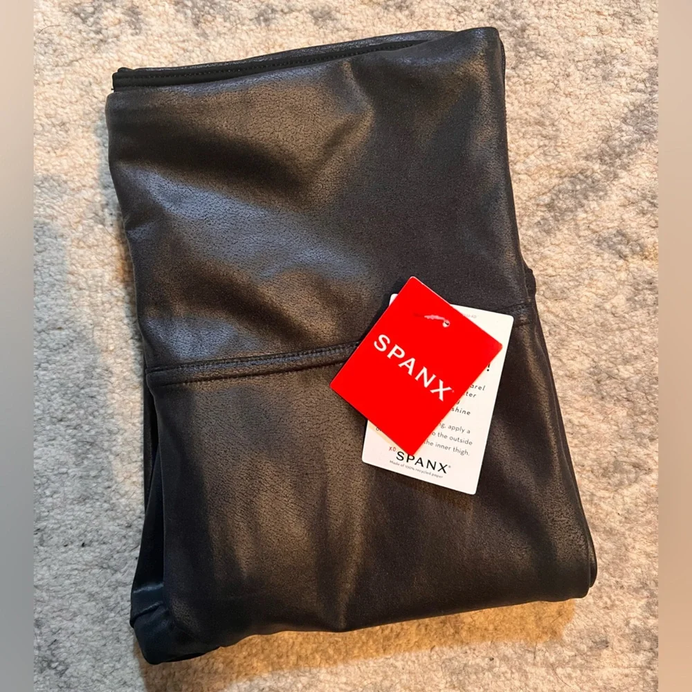 NWT Spanx Faux Leather Leggings - Picture 2 of 7